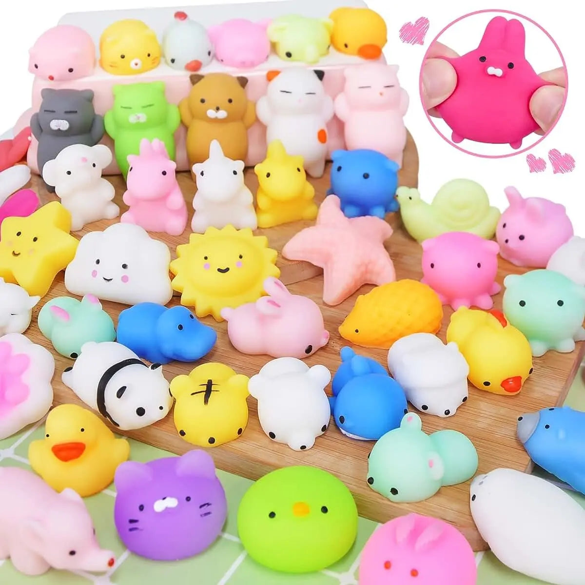 Squishy Bichinho Macio Fofo de Apertar Anti Stress Mochi de Brincar Pop It Fidget